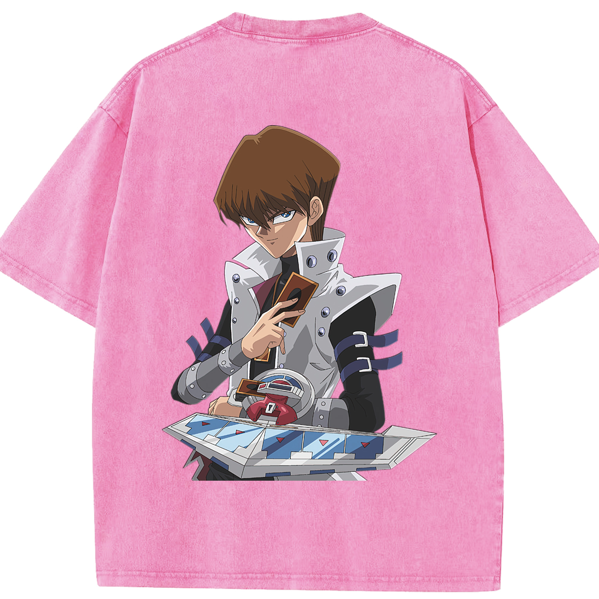 （画像用） 遊☆戯☆王 Yu-Gi-Oh! 綿100% ヴィンテージ風 半袖Tシャツ（背面プリント）